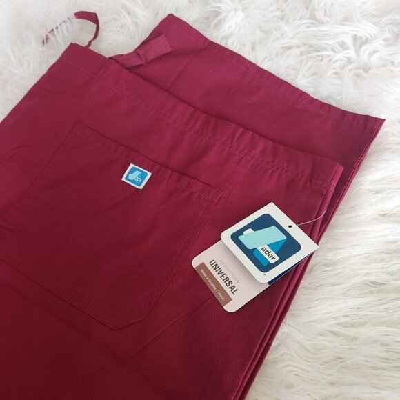 Adar Pro Scrubs Women's S Ultimate Scrub‎ Pants Burgundy 4X NEW NWT - Picture 1 of 8